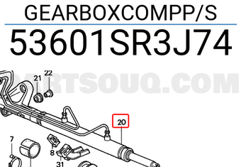 Honda 53601SR3J74 GEARBOXCOMPP/S