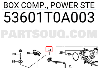 Honda 53601T0A003 BOX COMP., POWER STE