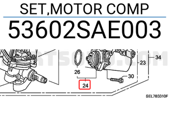 Honda 53602SAE003 SET,MOTOR COMP