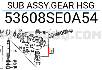 Honda 53608SE0A54 SUB ASSY,GEAR HSG
