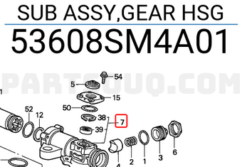Honda 53608SM4A01 SUB ASSY,GEAR HSG