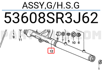 Honda 53608SR3J62 ASSY,G/H.S.G