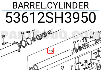 Honda 53612SH3950 BARREL,CYLINDER