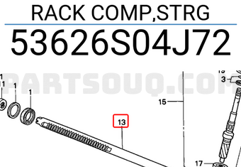 Honda 53626S04J72 RACK COMP,STRG