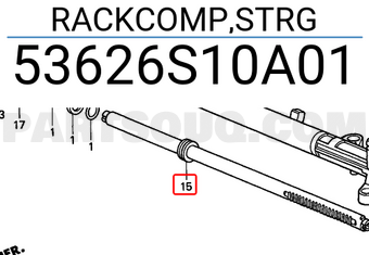 Honda 53626S10A01 RACKCOMP,STRG