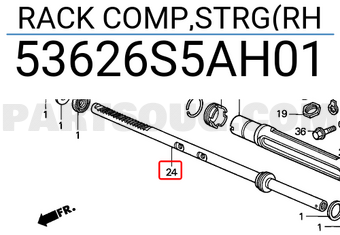 Honda 53626S5AH01 RACK COMP,STRG(RH