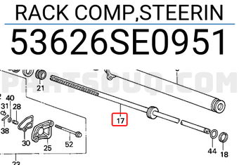 Honda 53626SE0951 RACK COMP,STEERIN