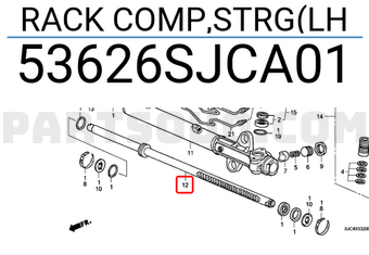 Honda 53626SJCA01 RACK COMP,STRG(LH