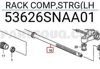 Honda 53626SNAA01 RACK COMP,STRG(LH