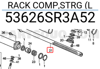 Honda 53626SR3A52 RACK COMP,STRG (L