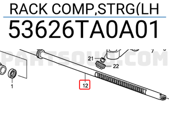 Honda 53626TA0A01 RACK COMP,STRG(LH