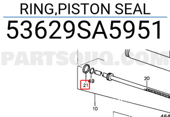 Honda 53629SA5951 RING,PISTON SEAL
