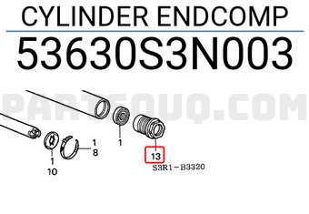 Honda 53630S3N003 CYLINDER ENDCOMP
