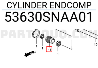 Honda 53630SNAA01 CYLINDER ENDCOMP
