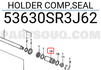 Honda 53630SR3J62 HOLDER COMP,SEAL