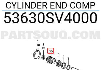 Honda 53630SV4000 CYLINDER END COMP