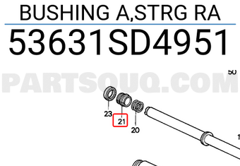Honda 53631SD4951 BUSHING A,STRG RA