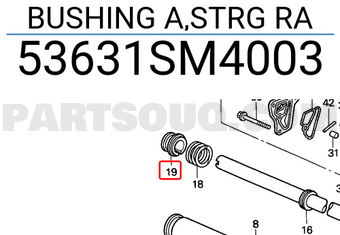 Honda 53631SM4003 BUSHING A,STRG RA