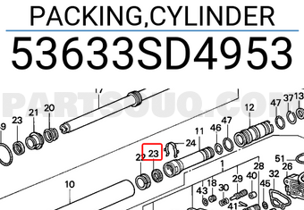 Honda 53633SD4953 PACKING,CYLINDER