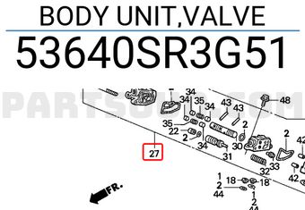 Honda 53640SR3G51 BODY UNIT,VALVE