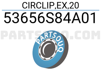 Honda 53656S84A01 CIRCLIP,EX,20