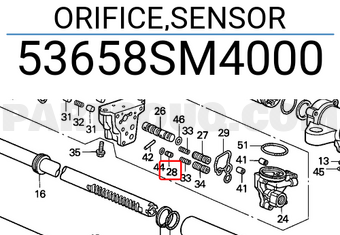 Honda 53658SM4000 ORIFICE,SENSOR