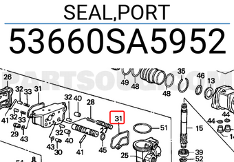 Honda 53660SA5952 SEAL,PORT