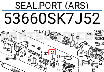 Honda 53660SK7J52 SEAL,PORT (ARS)