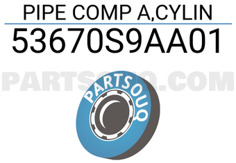 Honda 53670S9AA01 PIPE COMP A,CYLIN