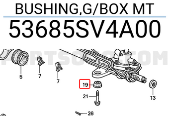 Honda 53685SV4A00 BUSHING,G/BOX MT