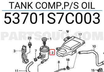 Honda 53701S7C003 TANK COMP,P/S OIL