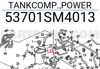 Honda 53701SM4013 TANKCOMP.,POWER
