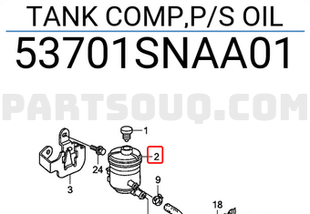 Honda 53701SNAA01 TANK COMP,P/S OIL