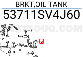 Honda 53711SV4J60 BRKT,OIL TANK