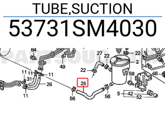 Honda 53731SM4030 TUBE,SUCTION