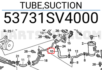 Honda 53731SV4000 TUBE,SUCTION