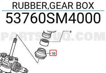Honda 53760SM4000 RUBBER,GEAR BOX