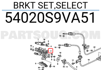 Honda 54020S9VA51 BRKT SET,SELECT
