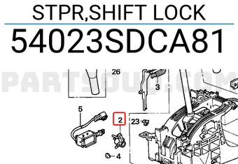Honda 54023SDCA81 STPR,SHIFT LOCK