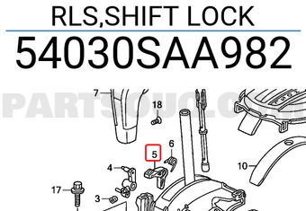Honda 54030SAA982 RLS,SHIFT LOCK
