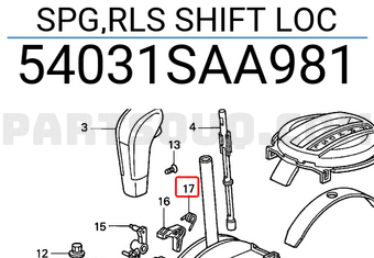 Honda 54031SAA981 SPG,RLS SHIFT LOC