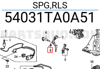 Honda 54031TA0A51 SPG,RLS