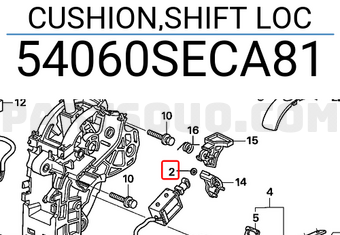 Honda 54060SECA81 CUSHION,SHIFT LOC