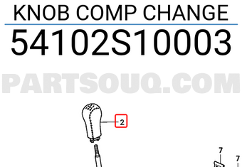 Honda 54102S10003 KNOB COMP CHANGE