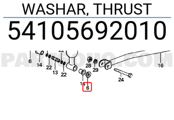 Honda 54105692010 WASHAR, THRUST