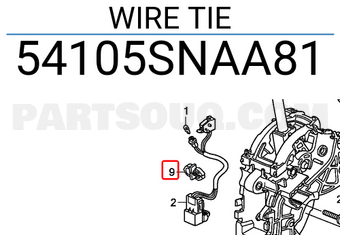 Honda 54105SNAA81 WIRE TIE