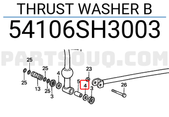Honda 54106SH3003 THRUST WASHER B