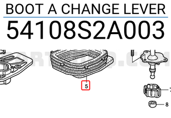 Honda 54108S2A003 BOOT A CHANGE LEVER