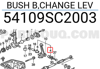 Honda 54109SC2003 BUSH B,CHANGE LEV