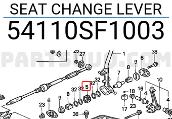 Honda 54110SF1003 SEAT CHANGE LEVER
